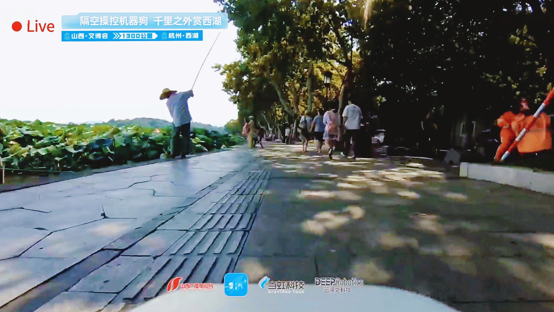 业界首次！跨越1300公里，山西台x兴发娱乐x云深处，远程操控机器人直播震撼成功